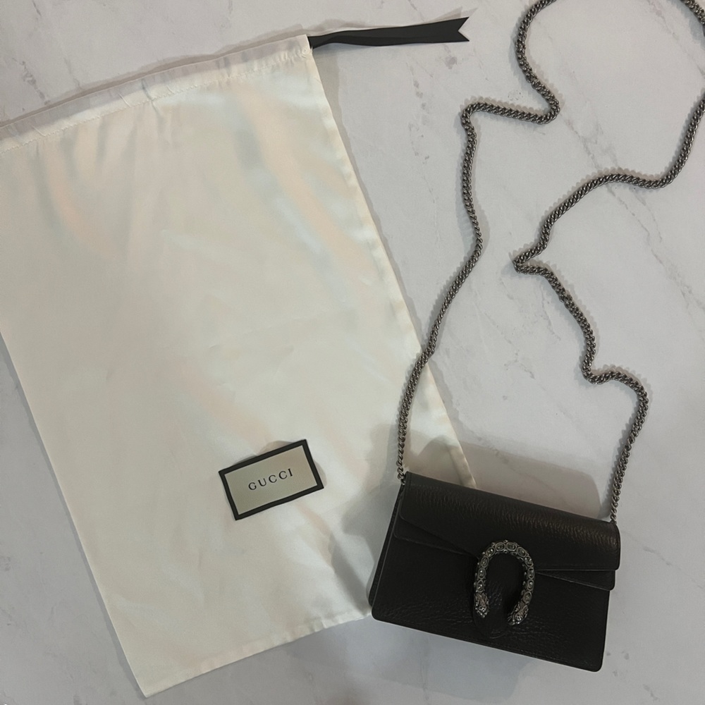 Gucci Dionysus Leather Super Mini Bag